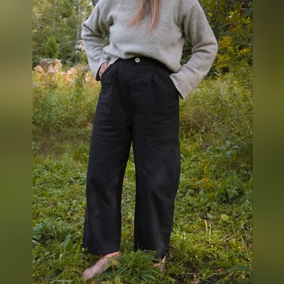 Rudy Jude Black Indigo Pleated Trouser Size 1